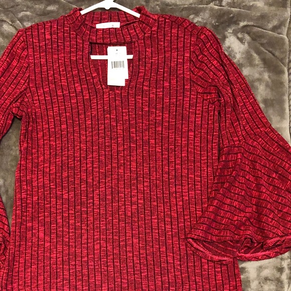 NWT Bell Sleeve Shirt - Picture 2 of 4